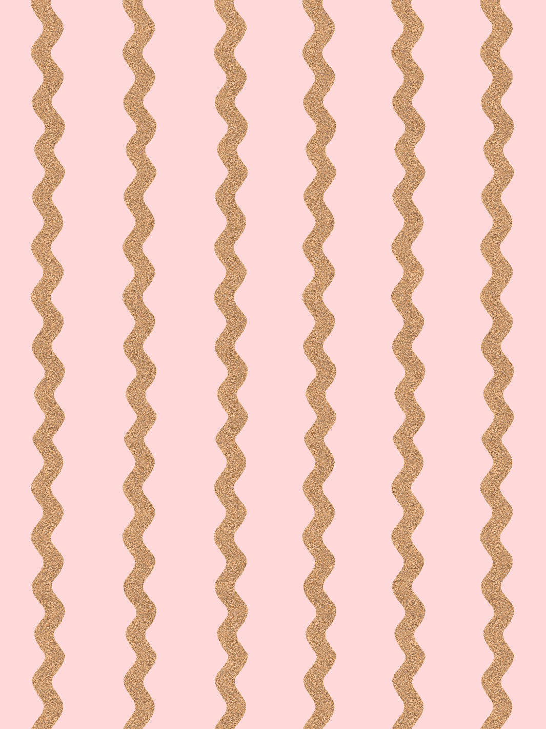 'Ric-Rac Stripe' Wallpaper by Sarah Jessica Parker - Pink Pecan