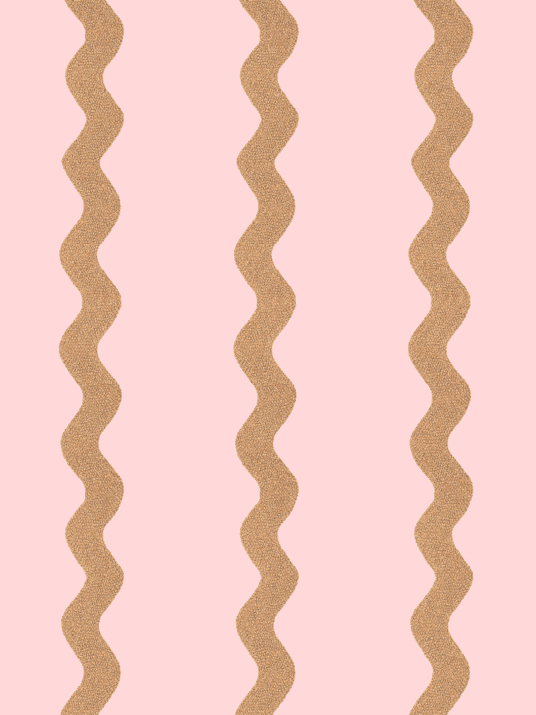 'Ric-Rac Stripe' Wallpaper by Sarah Jessica Parker - Pink Pecan