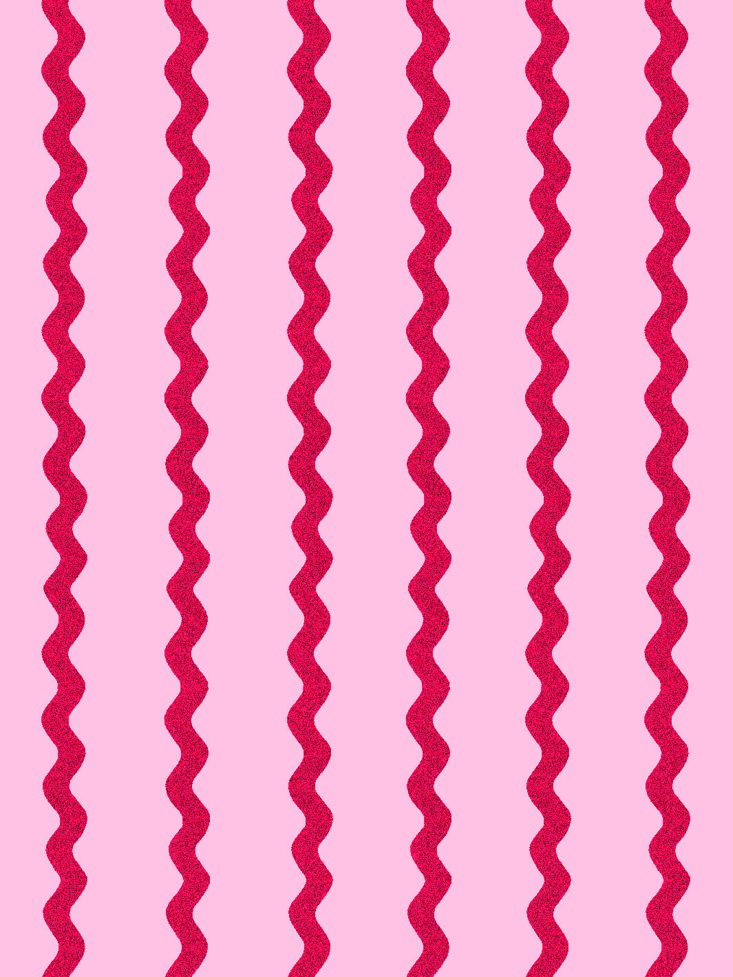 'Ric-Rac Stripe' Wallpaper by Sarah Jessica Parker - Rosé Geranium