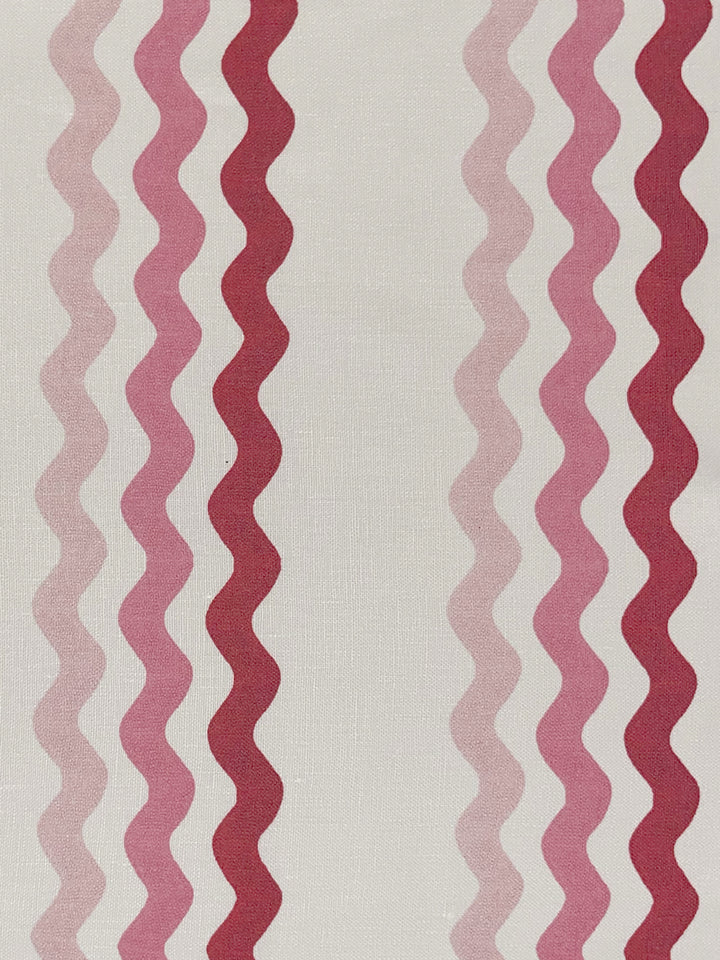 ric rac bands linen fabric by sarah jessica parker pink slipper