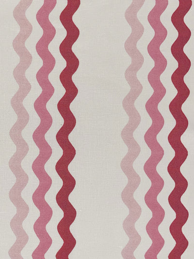 'Ric Rac Bands' Linen Fabric by Sarah Jessica Parker - Pink Slipper