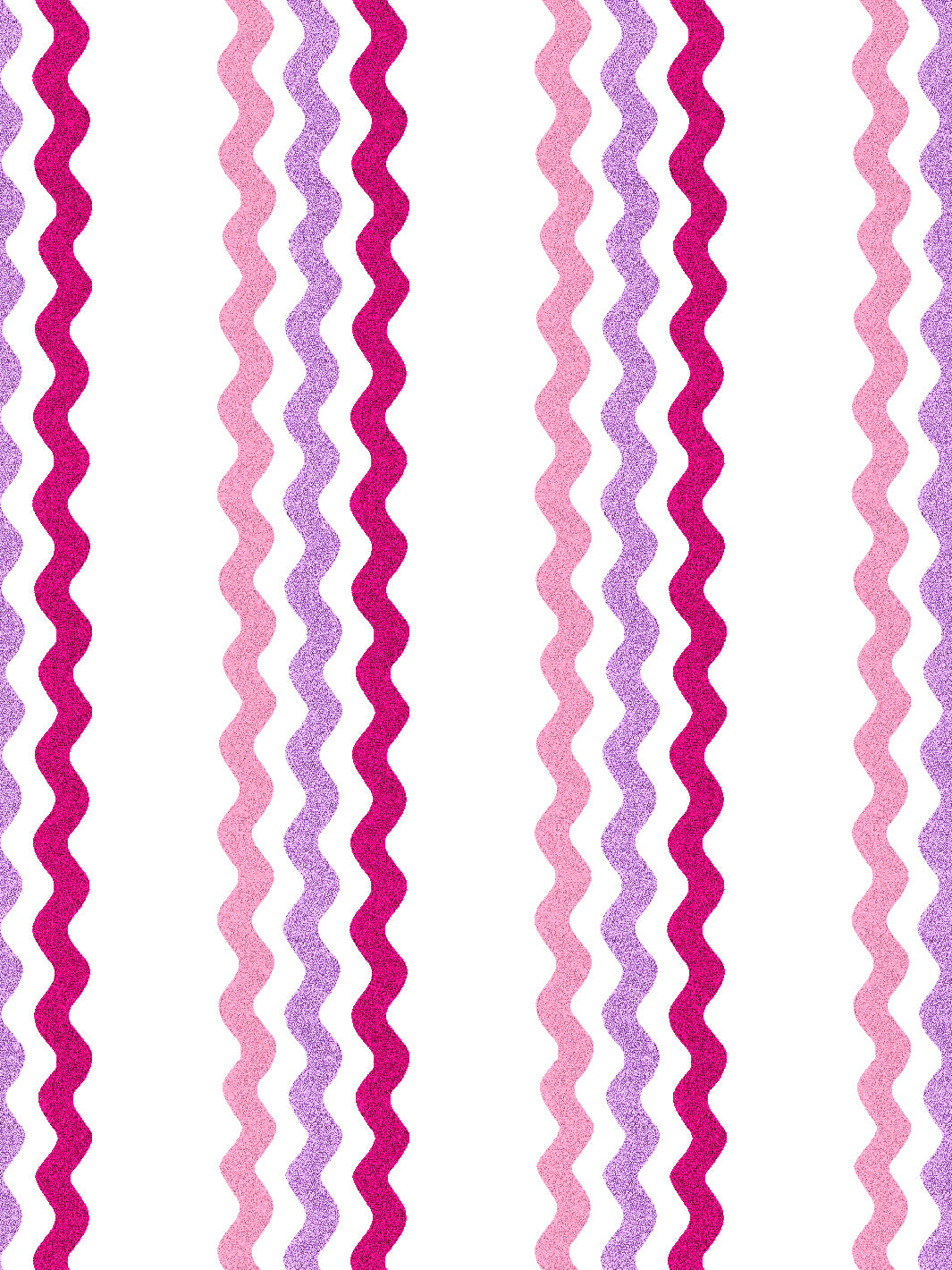 'Ric-Rac Bands' Wallpaper by Sarah Jessica Parker - Blush Lilac Raspberry