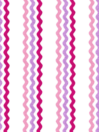 ric rac bands wallpaper by sarah jessica parker blush lilac raspberry