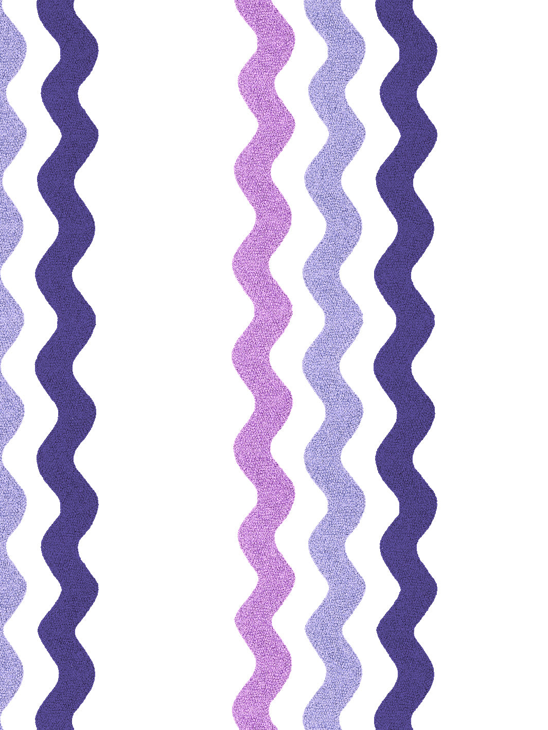 'Ric-Rac Bands' Wallpaper by Sarah Jessica Parker - Lilac Lavender Concord