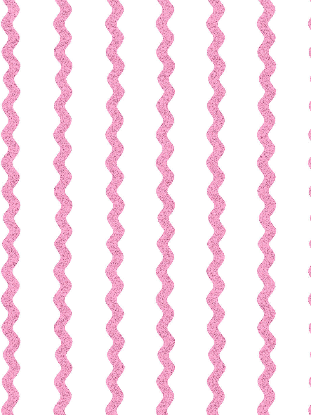 'Ric-Rac Stripe on White' Wallpaper by Sarah Jessica Parker - Blush