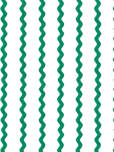 ric rac stripe on white wallpaper by sarah jessica parker emerald