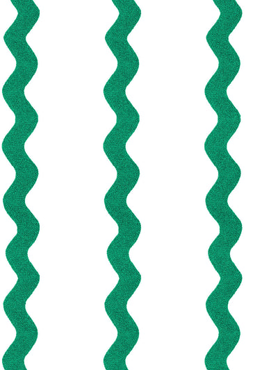 ric rac stripe on white wallpaper by sarah jessica parker emerald