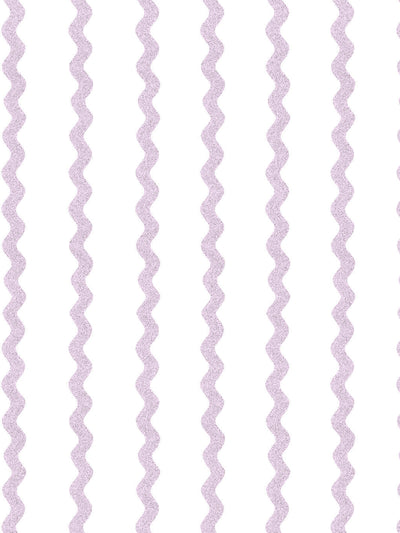 ric rac stripe on white wallpaper by sarah jessica parker heliotrope