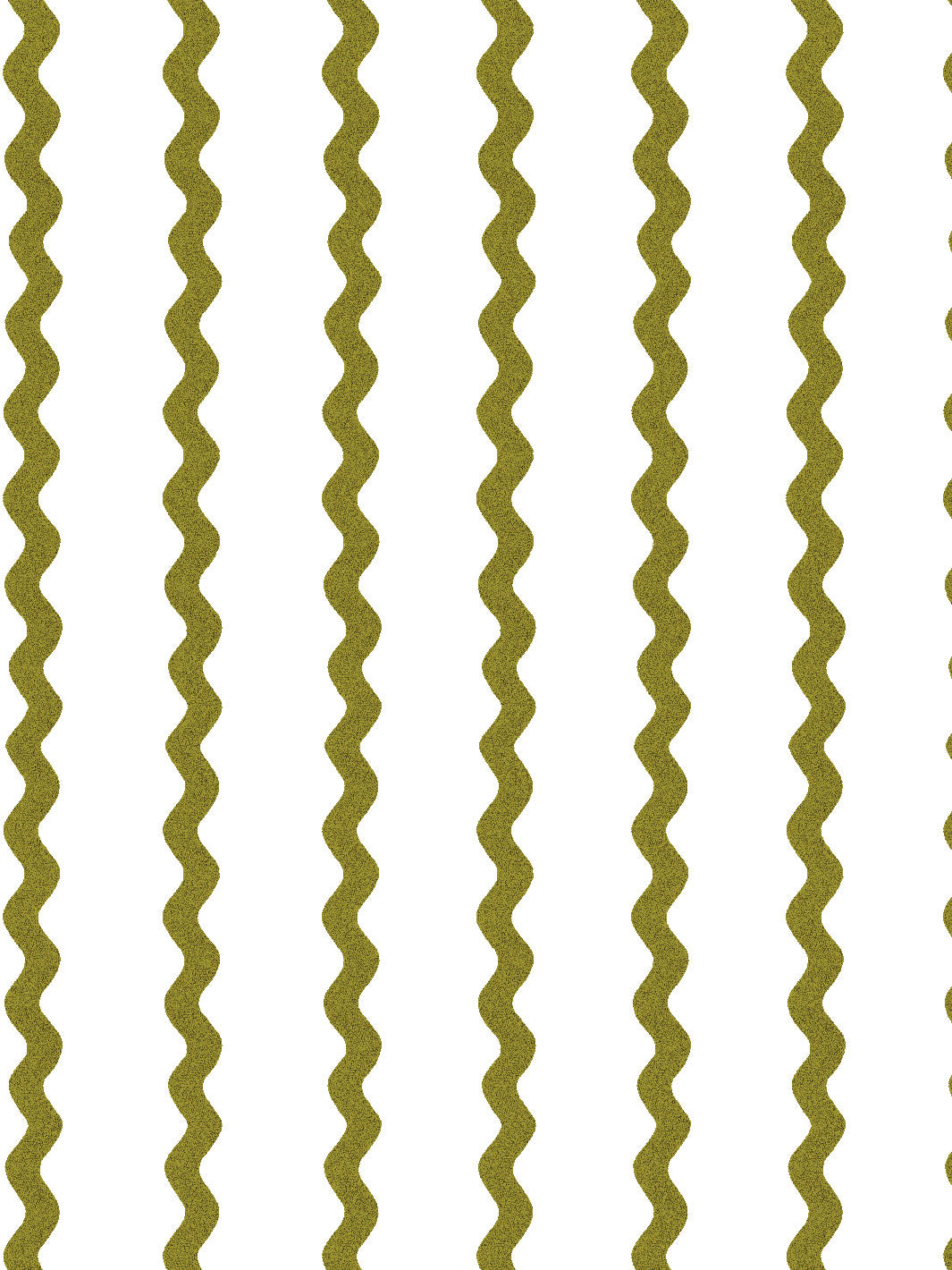 'Ric-Rac Stripe on White' Wallpaper by Sarah Jessica Parker - Olive