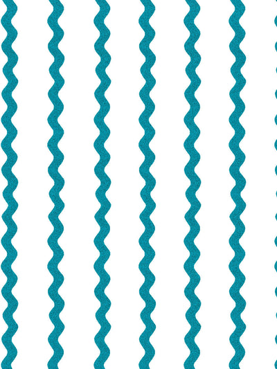 ric rac stripe on white wallpaper by sarah jessica parker peacock