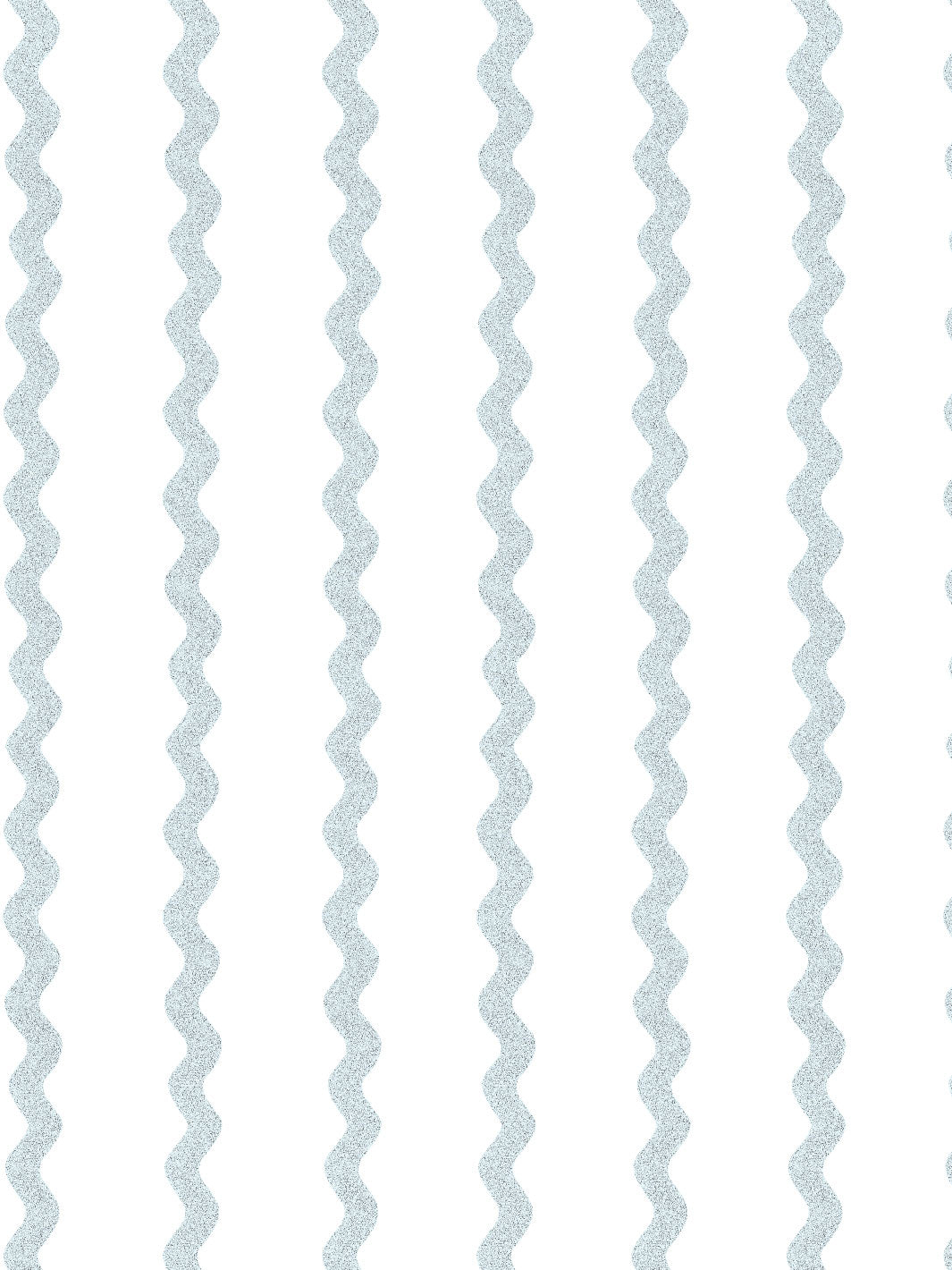 'Ric-Rac Stripe on White' Wallpaper by Sarah Jessica Parker - Silver