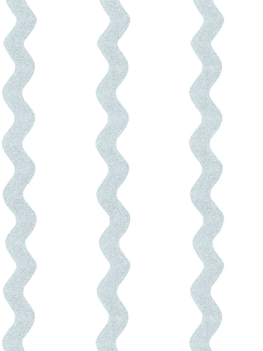 'Ric-Rac Stripe on White' Wallpaper by Sarah Jessica Parker - Silver