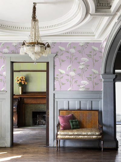 'The Queen's Lace' Wallpaper by Sarah Jessica Parker - Lavender