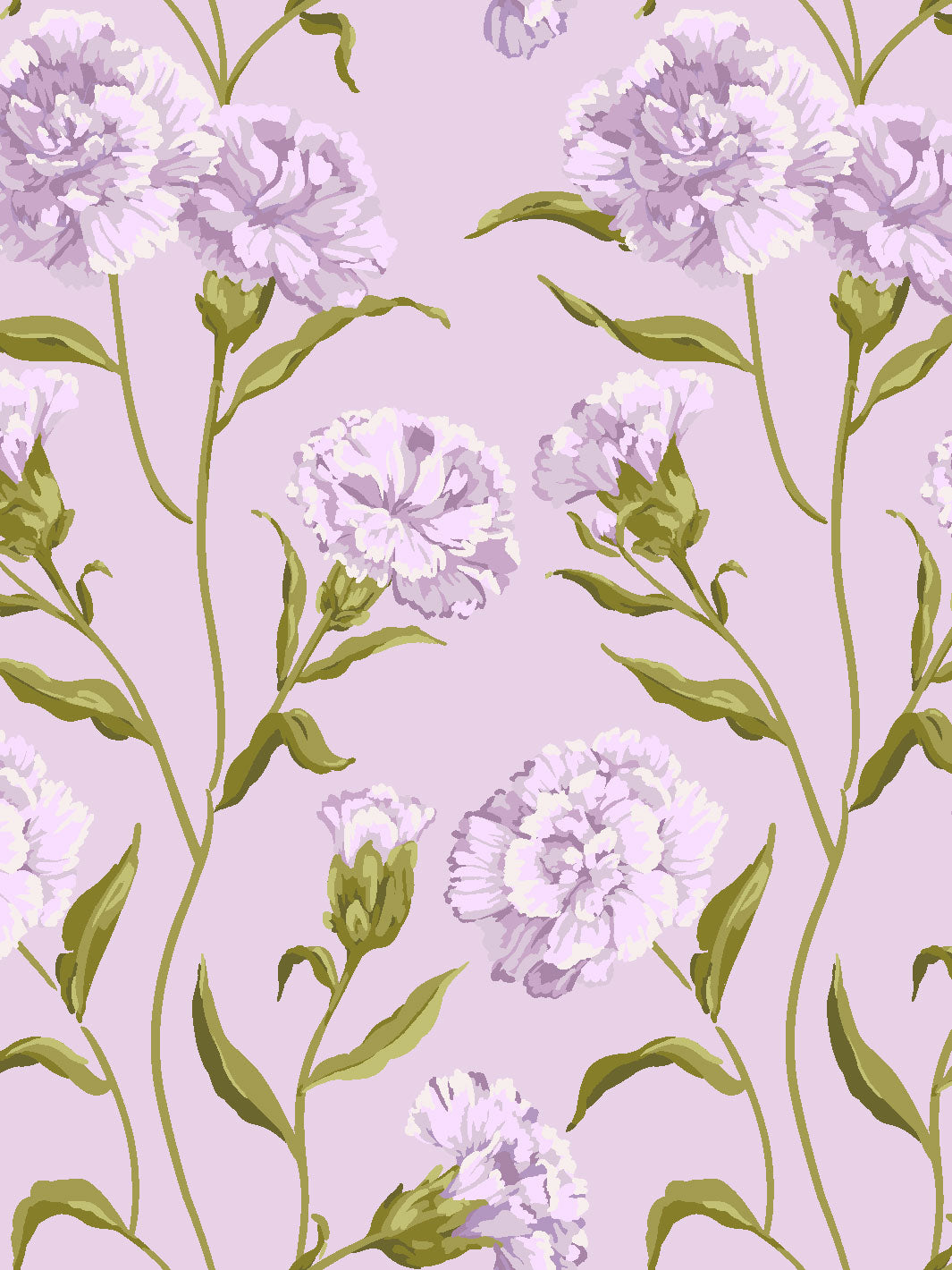 'Townhouse' Wallpaper by Sarah Jessica Parker - Heliotrope on Lavender