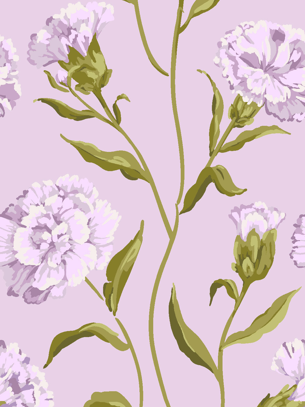 'Townhouse' Wallpaper by Sarah Jessica Parker - Heliotrope on Lavender