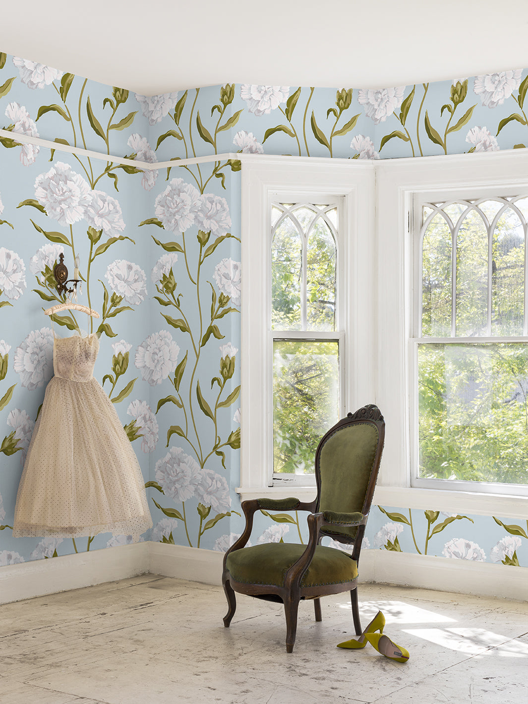 at dusk パステル画 Townhouse' Wallpaper by Sarah Jessica Parker - Morning Dew