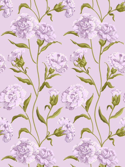 'Townhouse Mural' Wallpaper by Sarah Jessica Parker - Heliotrope on Lavender
