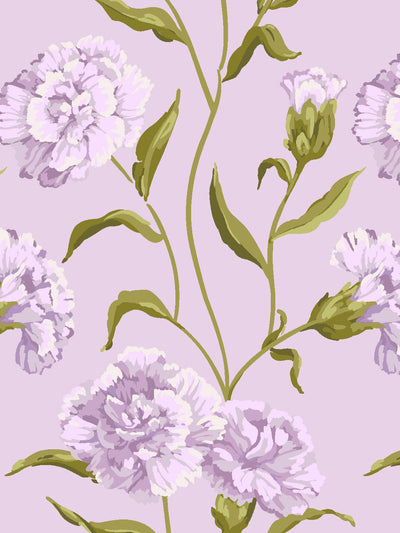 'Townhouse Mural' Wallpaper by Sarah Jessica Parker - Heliotrope on Lavender
