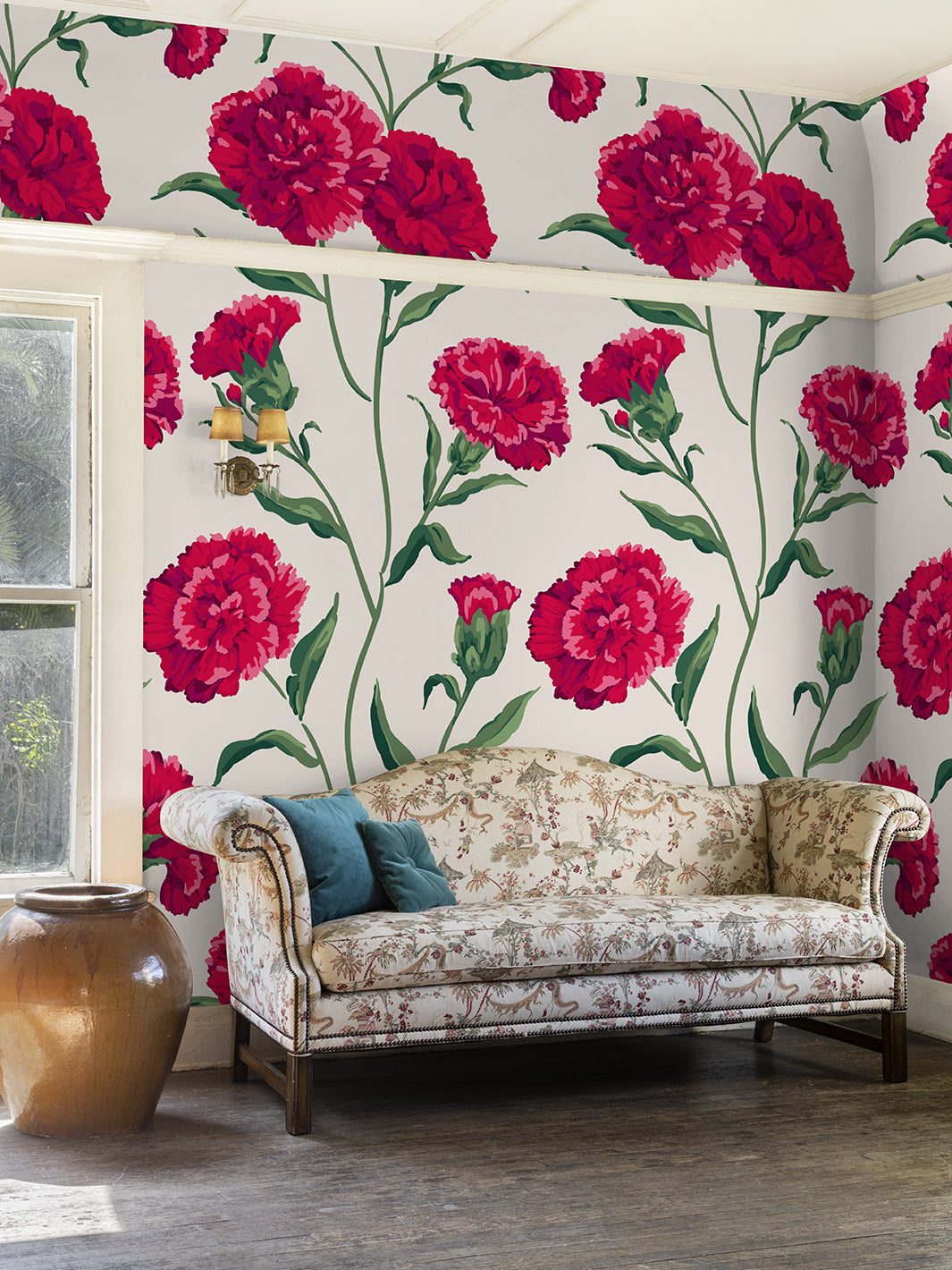 'Townhouse Mural' Wallpaper by Sarah Jessica Parker - Scarlet