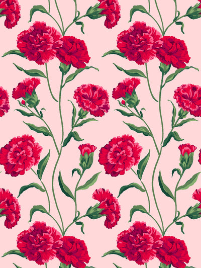 townhouse mural wallpaper by sarah jessica parker scarlet on pink