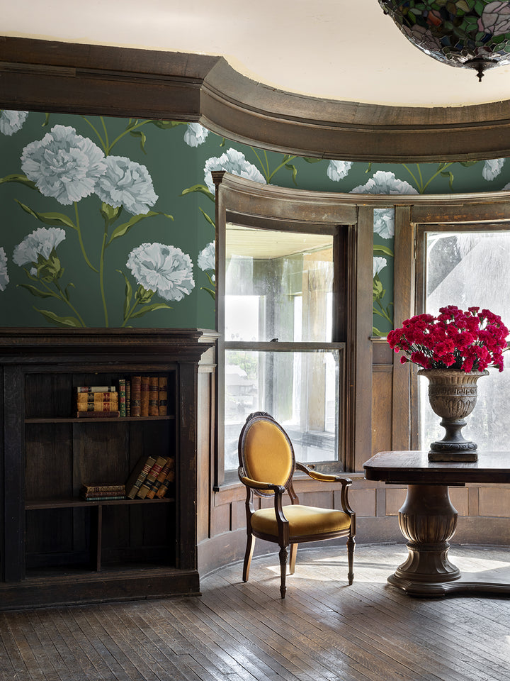 townhouse-mural-wallpaper-by-sarah-jessica-parker-silver-on-spanish-moss