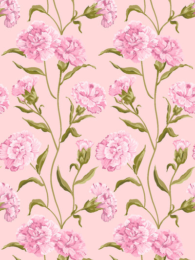 'Townhouse Mural' Wallpaper by Sarah Jessica Parker - Slipper on Rosé