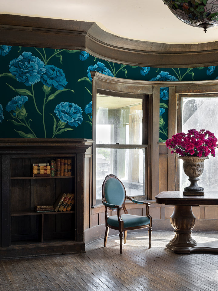 townhouse-mural-wallpaper-by-sarah-jessica-parker-teal-on-deep-sea