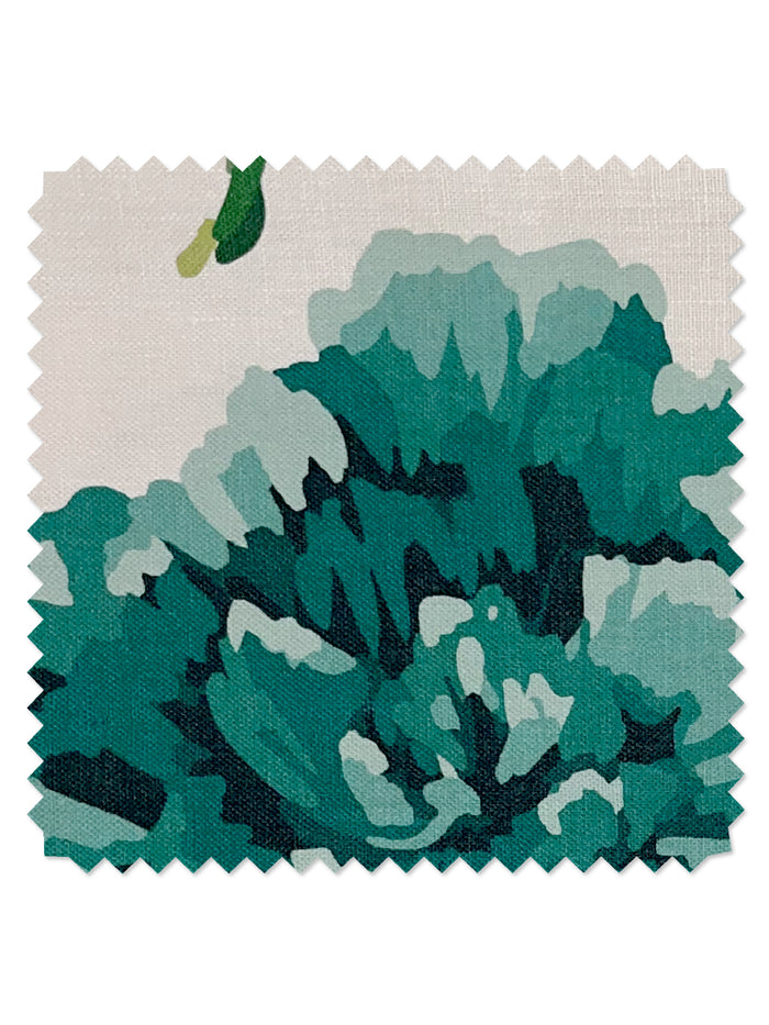 'Townhouse' Linen Fabric by Sarah Jessica Parker - Peacock