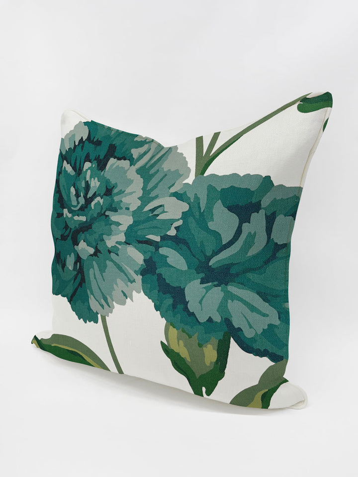 town house pillow by sarah jessica parker peacock on linen