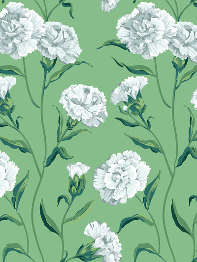 'Townhouse' Wallpaper by Sarah Jessica Parker - Silver on Jade