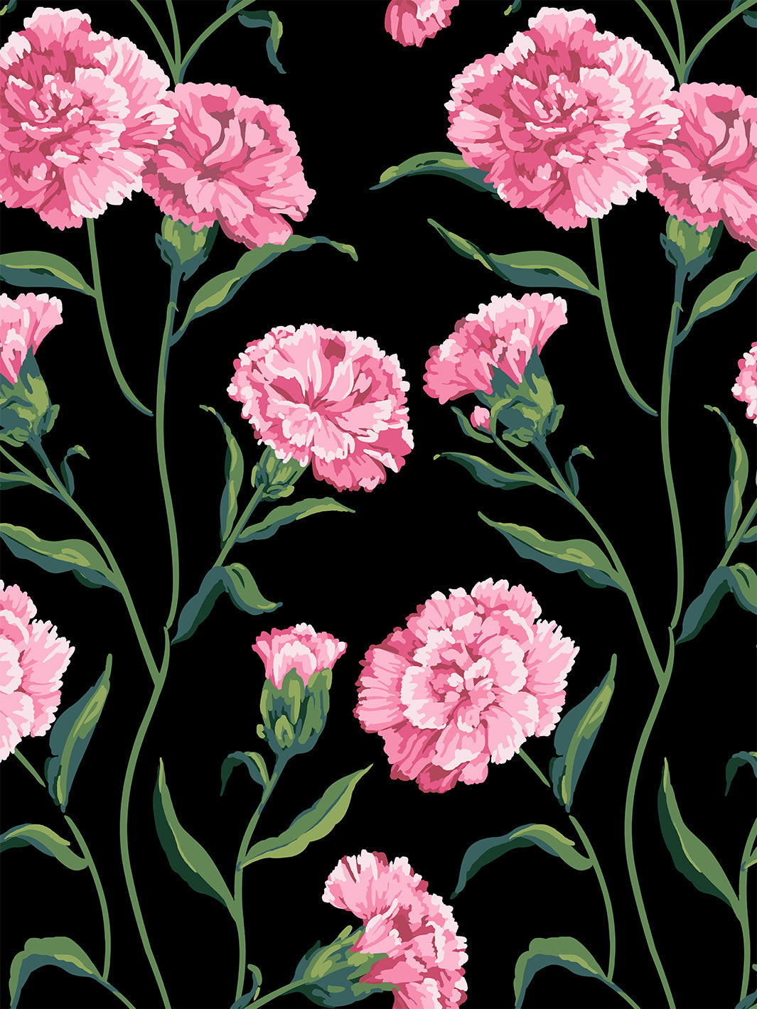 townhouse wallpaper by sarah jessica parker blush on black