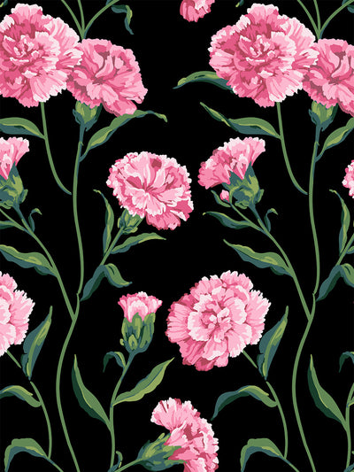 'Townhouse' Wallpaper by Sarah Jessica Parker - Blush on Black