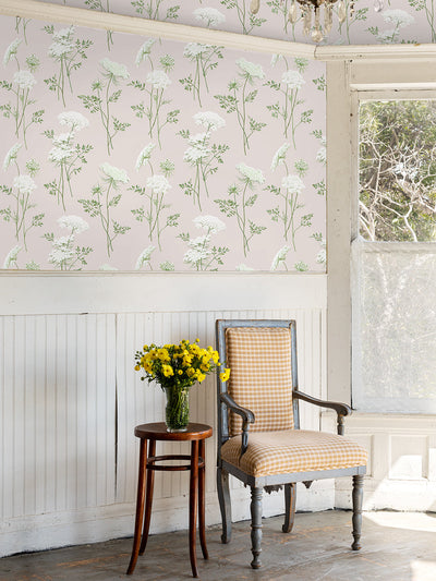 'The Queen's Lace' Wallpaper by Sarah Jessica Parker - Oyster