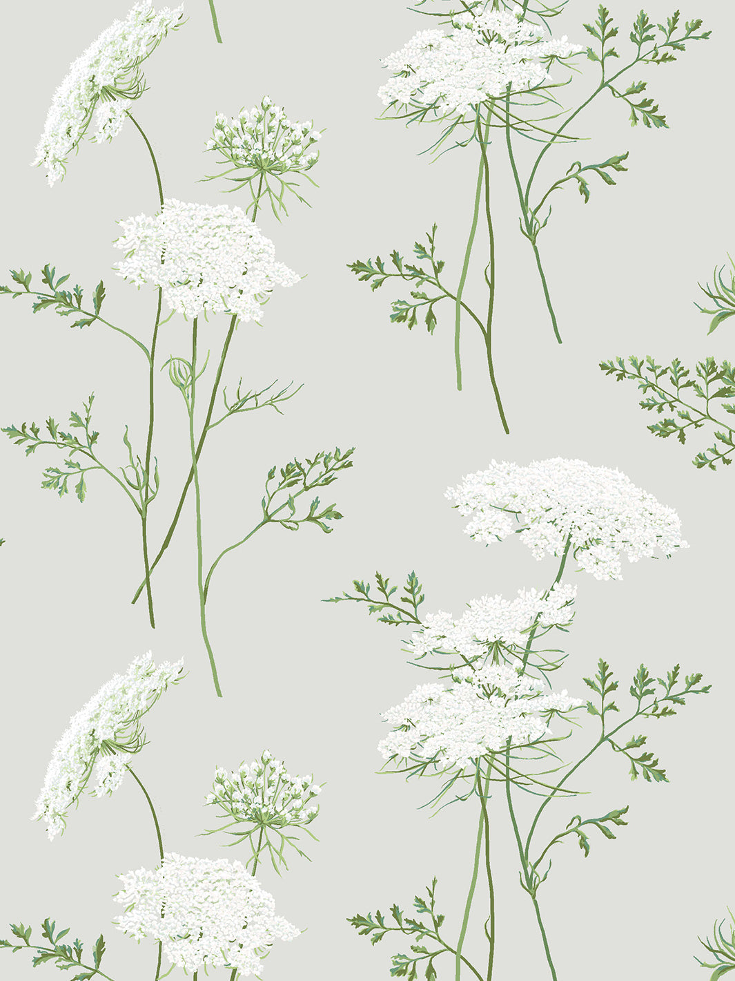 'The Queen's Lace' Wallpaper by Sarah Jessica Parker - Silver