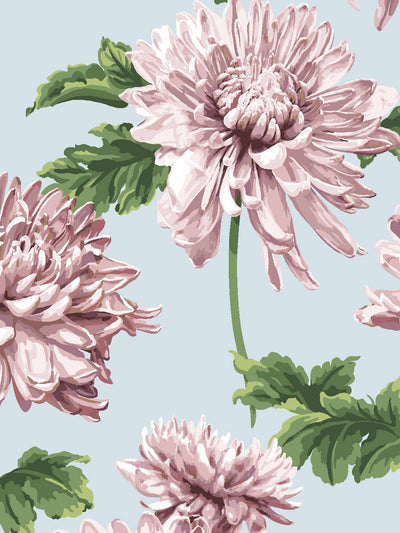 'Mums for Marion Small' Wallpaper by Sarah Jessica Parker - Misty Blue