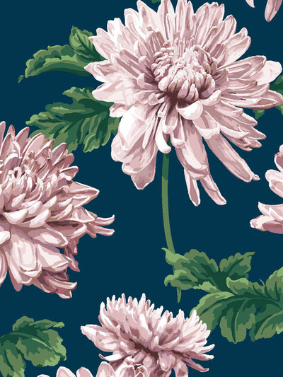 'Mums for Marion Small' Wallpaper by Sarah Jessica Parker - Navy