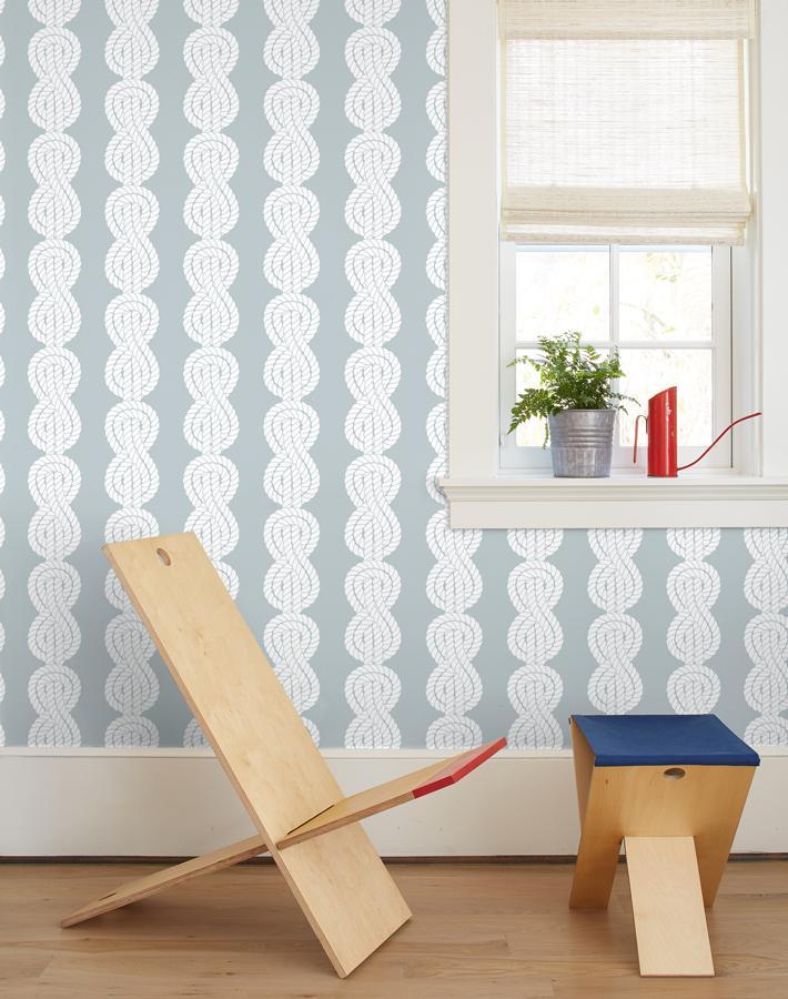 'Sailor Knot' Wallpaper by Wallshoppe - Elephant