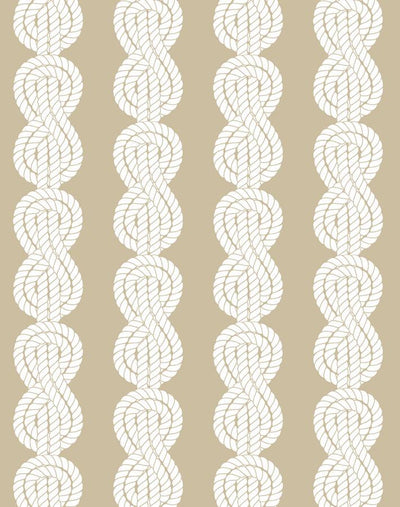 'Sailor Knot' Wallpaper by Wallshoppe - Burlap