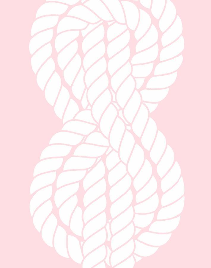 'Sailor Knot' Wallpaper by Wallshoppe - Ballet Slipper