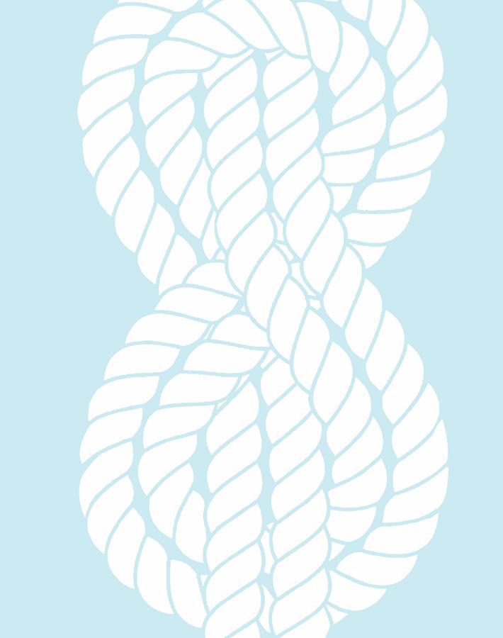 'Sailor Knot' Wallpaper by Wallshoppe - Sky