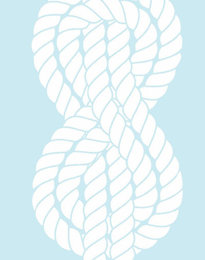 'Sailor Knot' Wallpaper by Wallshoppe - Sky
