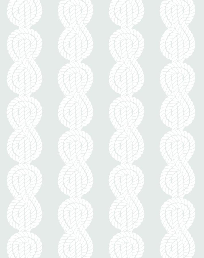 'Sailor Knot' Wallpaper by Wallshoppe - Fog
