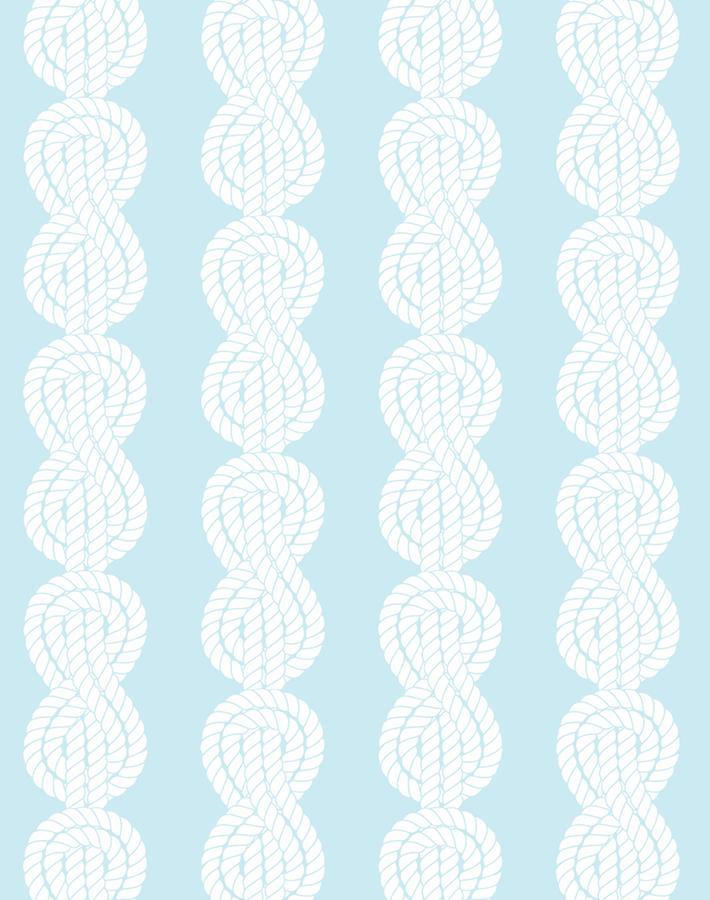 'Sailor Knot' Wallpaper by Wallshoppe - Sky