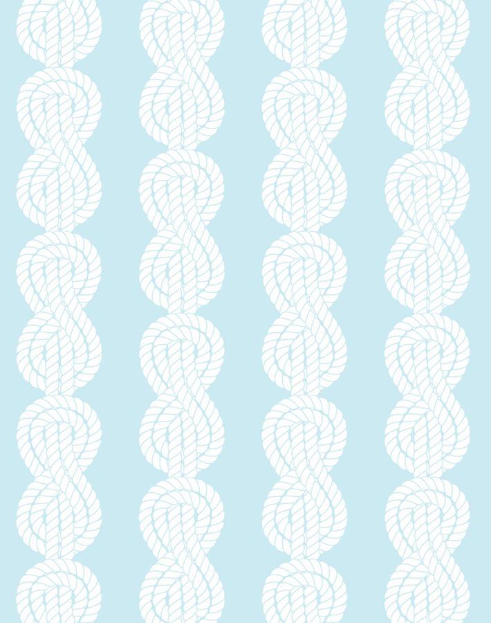 'Sailor Knot' Wallpaper by Wallshoppe - Sky