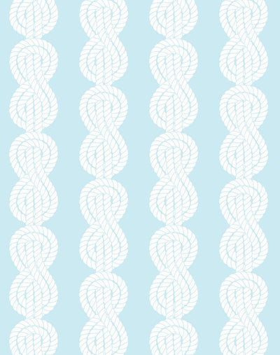 'Sailor Knot' Wallpaper by Wallshoppe - Sky