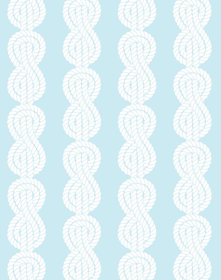 'Sailor Knot' Wallpaper by Wallshoppe - Sky