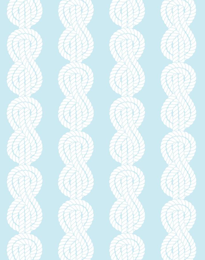 'Sailor Knot' Wallpaper by Wallshoppe - Sky