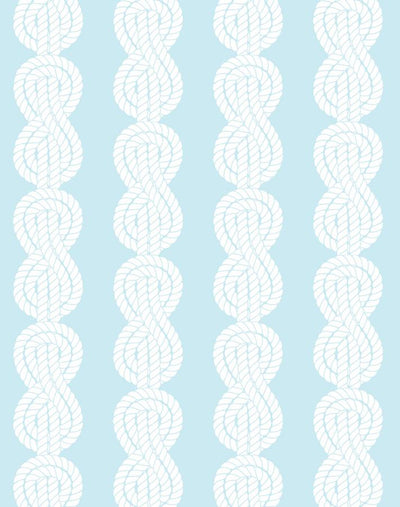 'Sailor Knot' Wallpaper by Wallshoppe - Sky