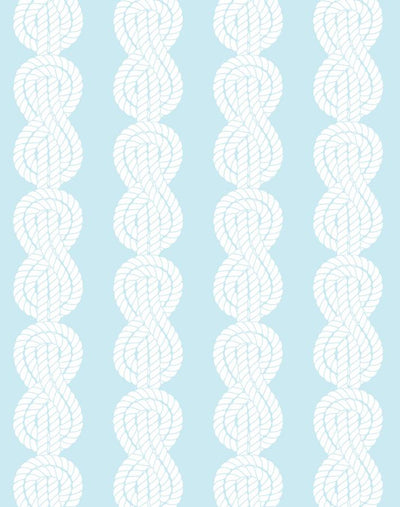 'Sailor Knot' Wallpaper by Wallshoppe - Sky