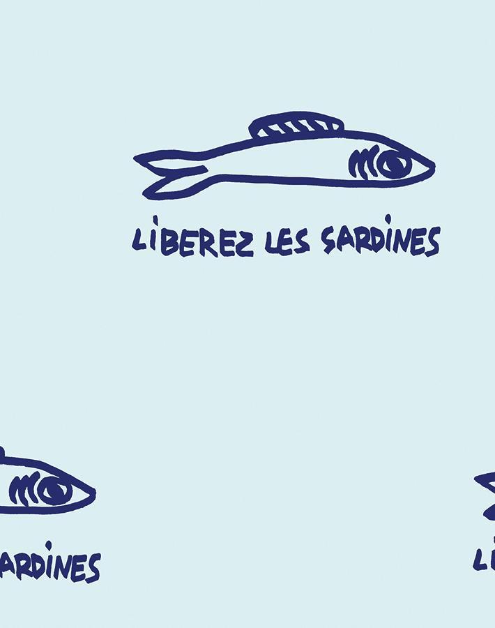 'Sardines' Wallpaper by Clare V. - Sky
